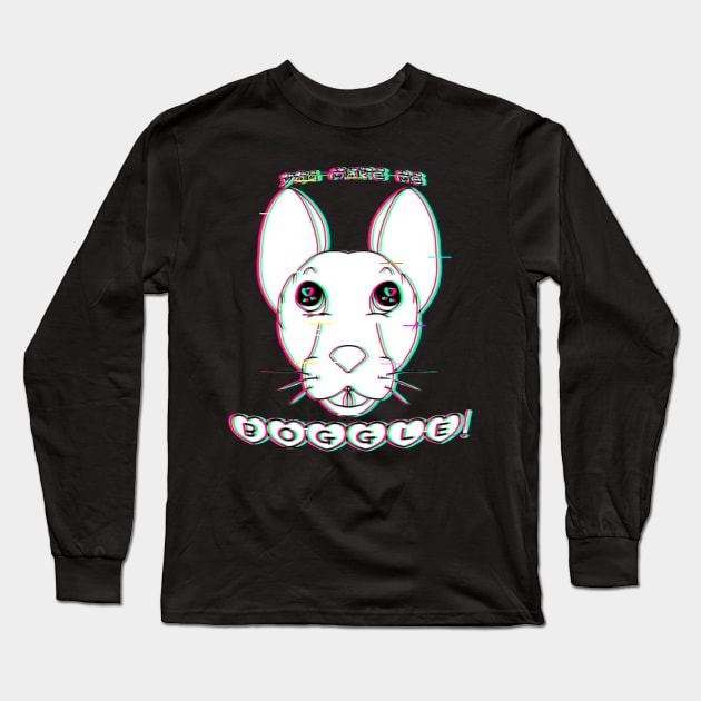 You Make Me Boggle! (Glitched Version) Long Sleeve T-Shirt by Rad Rat Studios